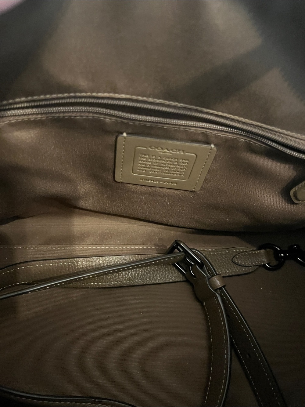 Coach Brown Pebbled Leather Satchel - Picture 6 of 16